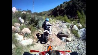 Charleau Gap on KTM 250 XC   Water Crossing