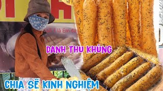 chia sẽ cách làm bánh chuối chiên mè đen của chị nhiên danh thu khủng