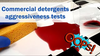 Tests of detergents for cleansability stain-resistant paints 🍷🧽