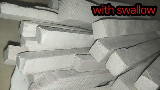 pure white long slate pencil dry clean video scraping video