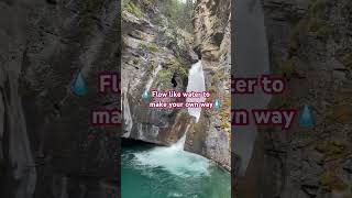 Flow like water #motivational #waterfall #Canada #banffnationalpark  #jasper #hiking