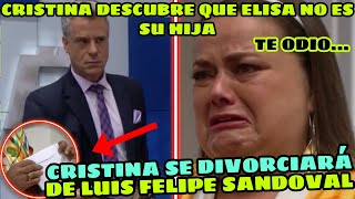 Cristina se divorciará de Luis Felipe tras descubrir  la verdad de su hija Elisa / El Lado Curioso