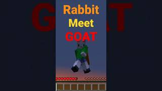 Rabbit meets Goat #minecraft #shorts