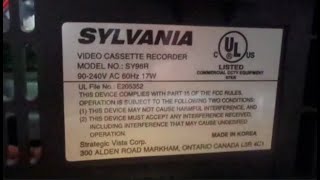 Review Of My Sylvania SY96R Time Lapse VCR