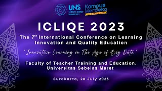 ICLIQE 2023 - The 7th International Conference on Learning Innovation and Quality Education