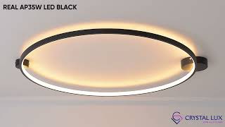 Настенный светильник Crystal Lux Real REAL AP35W LED BLACK