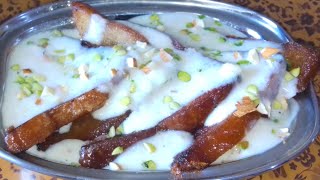 Shahi Tukda | बस 15 मिनट में घर में रखी चिजो से बनाएं टेस्टी मिठाई | शाही टुकड़ा