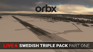 [Part 1] Orbx Swedish Triple Pack Preview - Umea (ESNU) to Kiruna (ESNQ) on VATSIM  - MSFS Live