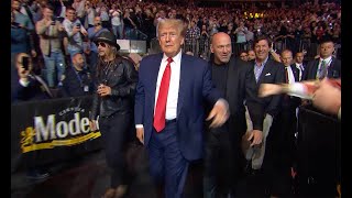 Trump, Kid Rock, Tucker and Dana White UFC 295 Entrance