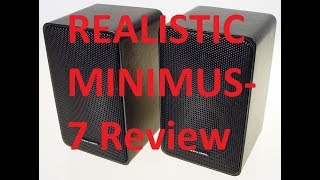 Radioshack Realistic Minimus-7 Speaker Review