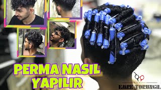 How to make perm hair curly swings Perma Nasıl Yapılır Erkek Saçta Perma Yapma Haircut Kıvırcık S