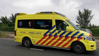 A1 Otaris CR Ambulance 02-143 Leeuwarden met spoed naar melding