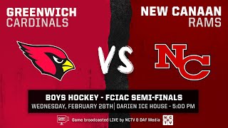 Boys Hockey - New Canaan Rams vs Greenwich Cardinals - 2/28/24