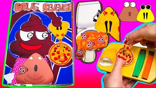 💩MAKING POU&BOU'S REVENGE DELICIOUS 😋 GAMEBOOK + POULINA'S DELECIOUS LUNCH BOX 🍽 SQUISHY PLAY