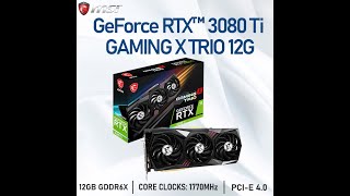 RTX 3080 TI MSI Gaming X Trio.  Termopady i przegrzana karta.  Thermal pads.