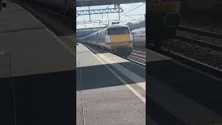 LNER Flying Scotsman 91101 departing Peterborough