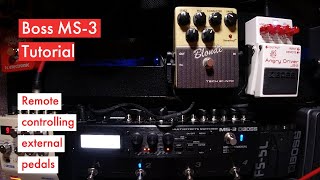 Boss MS-3 : Remote Controlling External Pedals eg JB-2 Angry Driver