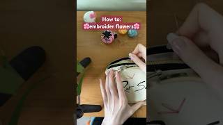 How to embroider flowers 🌸 #diy #embroidery #livestream