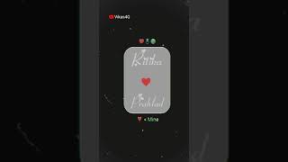 Ritika ♥️ Prahlad name love whatsApp status | RP letter status | new name status #nameart