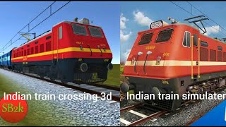 gameplay indian train crossing 3d and indian train simulater