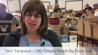 CBC Calgary Reads Big Book Sale Set Up Day 1