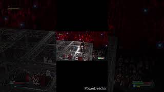 CM Punk throws Drew McIntyre from top of the cell #WWE2K24#Shorts