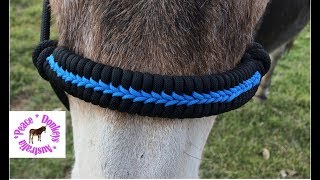 Centre stitched paracord noseband (without stitching!) for horse halter.