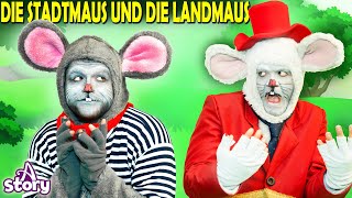 Die Stadtmaus und die Landmaus | Gute nacht geschichte Deutsch | A Story German