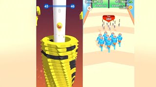 Stack Ball 3d  Crowd Evolution Gameplay. Fast, Fun & Addicting!