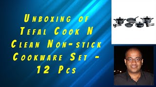 Tefal Cook N Clean Non-stick Cookware Set - 12 Pcs