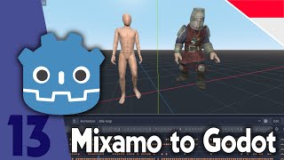 Godot3D 13 : Import Mixamo Character + Animation ke  Godot