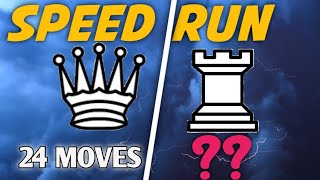 Speedrun challenge between Queen vs Two Rooks