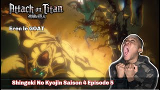 Eren le GOAT - Shingeki No Kyojin Episode 5 Saison 4 - (Réaction Fr)