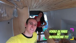 CONSTRUINDO O MOTORHOME - ESTRUTURA DO BANHEIRO E FORRO DE PINUS EP. 7