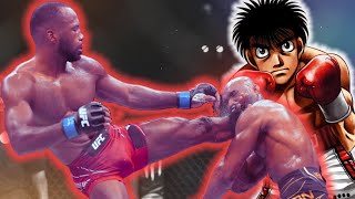 Leon Edwards KOs Kamaru Usman but it's an anime