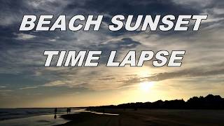 TIME LAPSE BEACH SUNSET