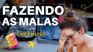 FAZENDO MALA: Como organizar as coisas para viajar