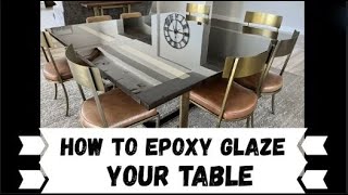 How To Epoxy Resin Glaze Finish a Dining Room Table with an Amazing Gloss Finish