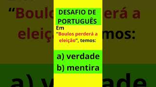 DESAFIO DE PORTUGUÊS #substantivo#sujeito#português #figuras#verbo#pronome #pablomarcal1