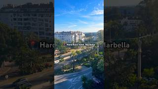 Balcony views from Hard Rock hotel in Marbella 🌅 #marbella #hardrockhotel #travelshorts #fyp