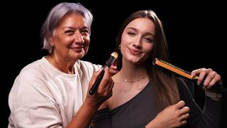 Granny Does My Hair & Make-Up! (ASMR)