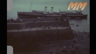 Clovelly and Lynmouth Devon early 1960's old cine film375