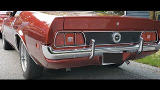 71 Mustang Mach 1 351 V8 Revs