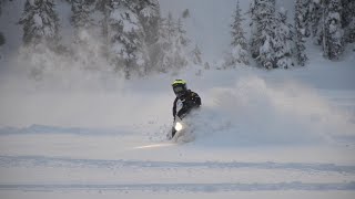 Husqvarna TE300i, CMX120 snowbike...spicey lines to get me out of my comfort zone!