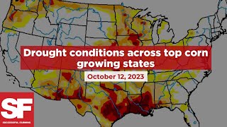 Mid-October drought conditions across the top corn growing states | Successful Farming