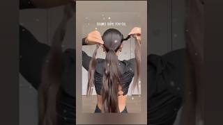 Braided frame ponytail#ponytail#love#hairstyle