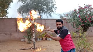 World's First Ghost Rider Fan - चलते    पंखे मे लगा दी आग अब कया होगा ? 😎