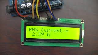 AC Current measurement using Arduino and current transformer