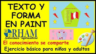 💻 6. La Opción Texto y Formas de Paint | CLASES PARA PROFESORES DE COMPUTACIÓN