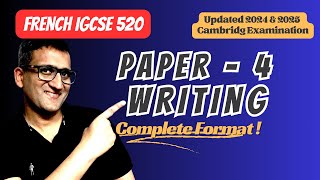 Cambridge IGCSE FRENCH Paper 4:  Writing Exam Details